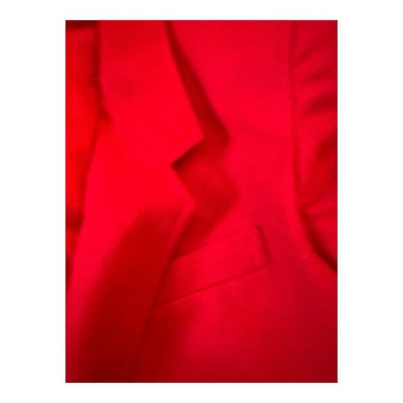 Vintage Lizsport by Liz Claiborne 100% Wool Red Jacket Blazer Lined Size 6 - Picture 9 of 10